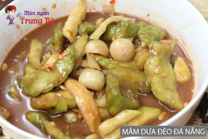 Mắm dưa đèo cũng là loại mắm rất nổi tiếng ở Đà Nẵng Mắm dưa đèo cũng là loại mắm rất nổi tiếng ở Đà Nẵng