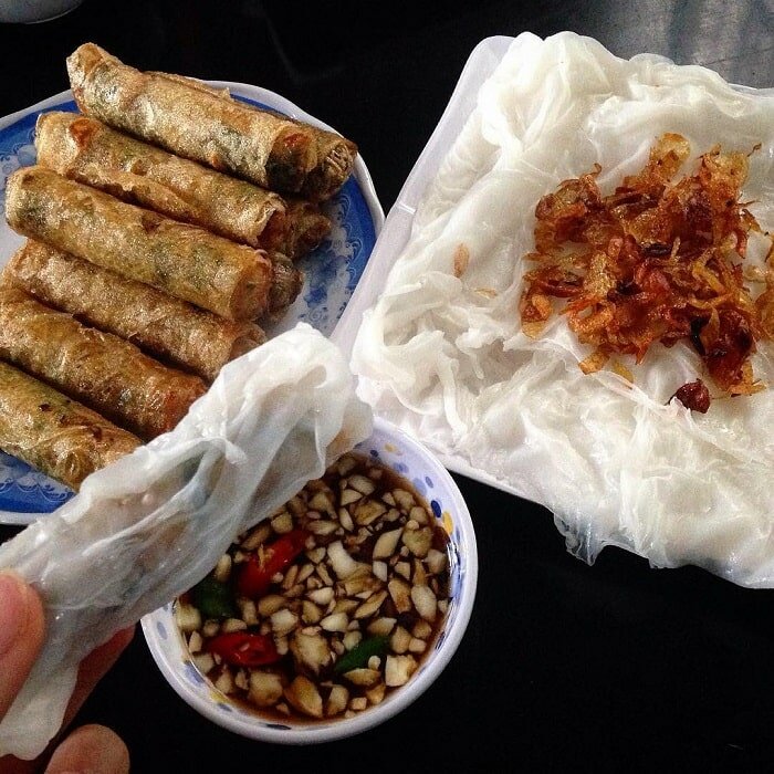 Món ram bánh mướt thơm ngon Món ram bánh mướt thơm ngon