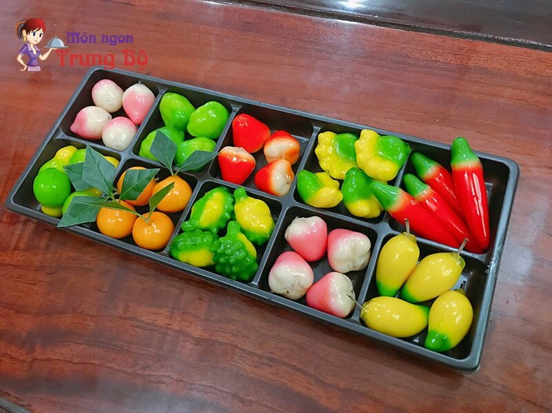 Đặc sản bánh đậu xanh trái cây Huế 