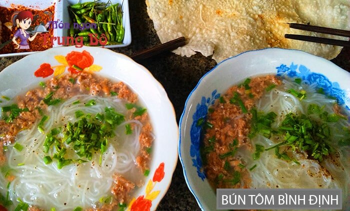 Bún tôm đặc sản Bình Định