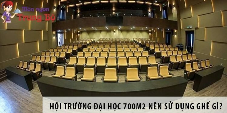 Thiết kế hội trường đại học 700m2 nên sử dụng ghế gì?