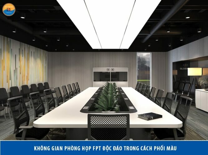 Không gian phòng họp FPT độc đáo trong cách phối màu